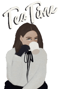 Gossiping Tea Time Sticker