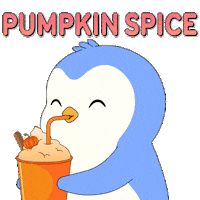 Iced Coffee Sticker by Pudgy Penguins