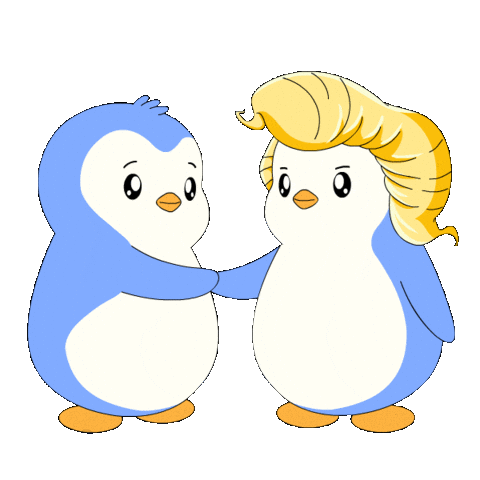 Donald Trump Sticker by Pudgy Penguins