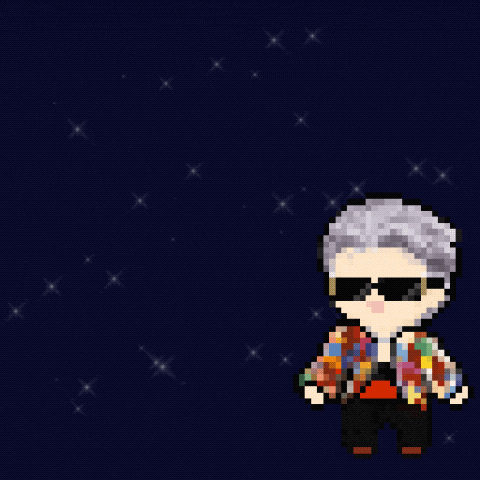 Pixel Flying GIF