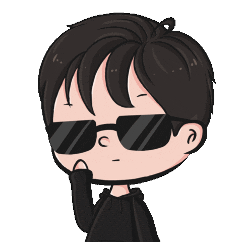 Glasses Suit Sticker