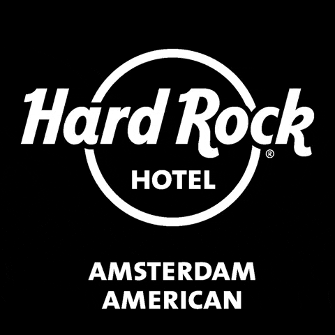 HardRockHotelAmsterdamAmerican giphygifmaker hard rock hotel amsterdam american leidseplein music guitar bar drinks overnight happy stay GIF