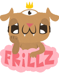 frillz love pink chicago cloud Sticker