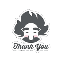 Thanks Thank You Sticker by Einstein Moving