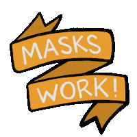 Mask Corona Sticker by Halftone Digital