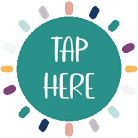Tap Here Sticker by The Budget Mom, LLC.