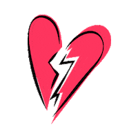 Broken Heart Love Sticker by Mediamodifier