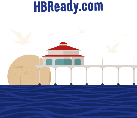 Mask Surf Sticker by City of Huntington Beach