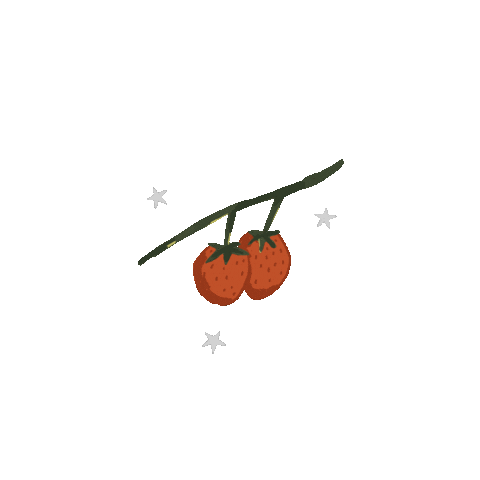 artbybrb fruit leaf strawberry berry Sticker