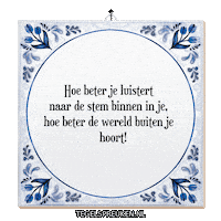 Humor Stem Sticker by Tegelspreuken.nl