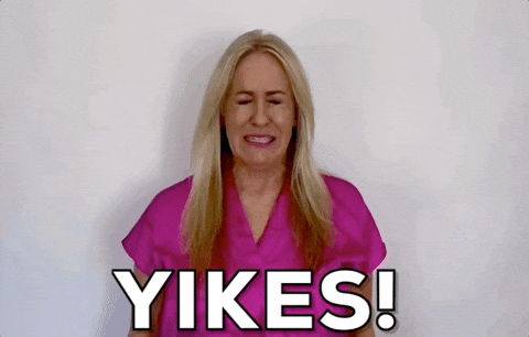 Oh No Ew GIF by Vikki Downey