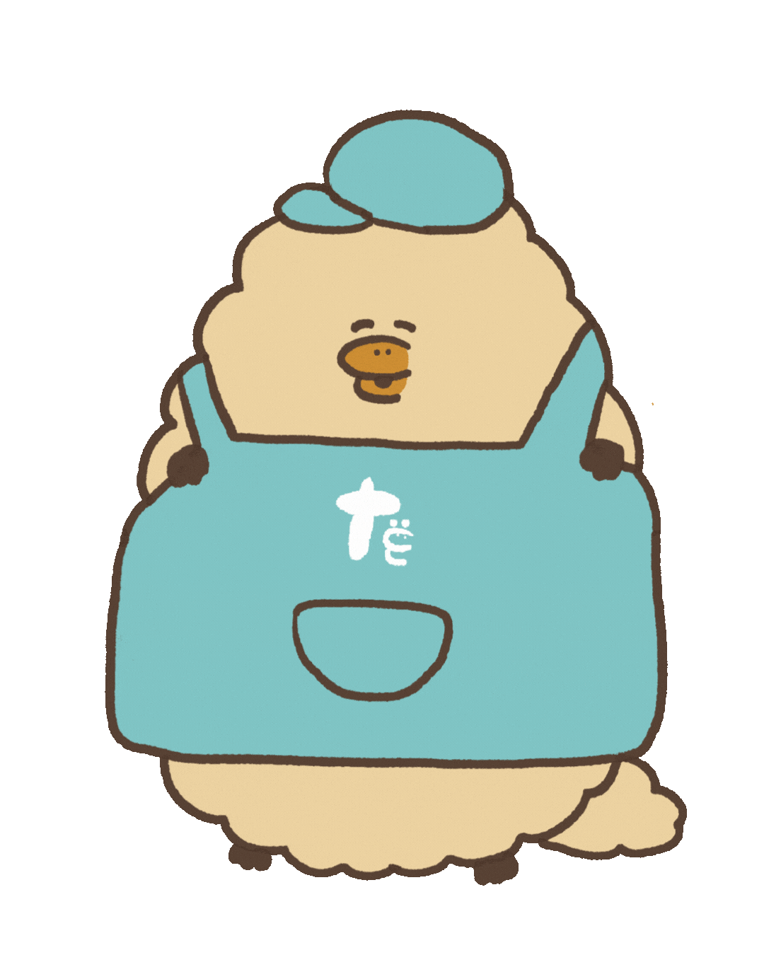 Beige Sticker
