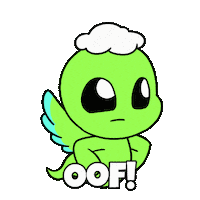 Uh Oh Pain Sticker by Christophers Genie