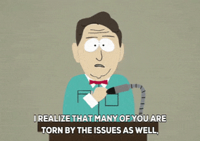 speaker town meeting GIF by South Park 