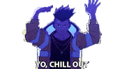 Netflix Calm Down Sticker by Cyberpunk: Edgerunners