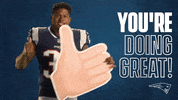 Good Vibes Thumbs Up GIF by New England Patriots