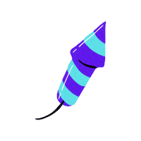 pyroweb_de silvester feuerwerk rakete boller Sticker