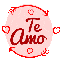Te Amo Love Sticker