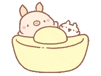 new year pig Sticker by BREAD TREE