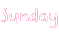 Pink Sunday Sticker