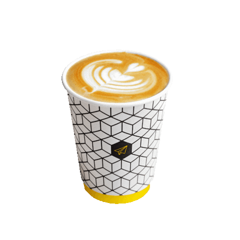Latte Coffee Cup Sticker by Pilot Coffee Roasters