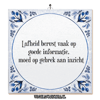 Reflectie Verandering Sticker by Tegelspreuken.nl