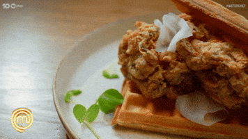Chicken And Waffles Australia GIF by MasterChefAU