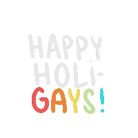 Happy Holidays Gays Sticker
