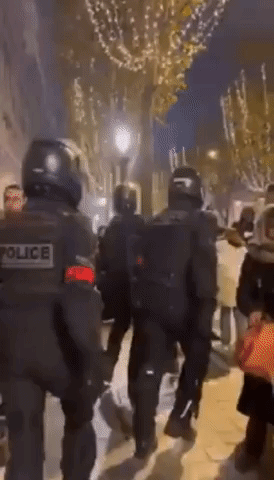Police Clash With World Cup Fans in Paris