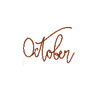Autumn October Sticker
