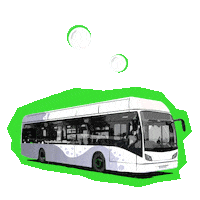 Bergisch Gladbach Bus Sticker by House of Yas