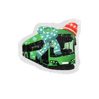 Bergisch Gladbach Bus Sticker by House of Yas