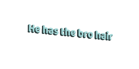 hair bro Sticker by Wallitah