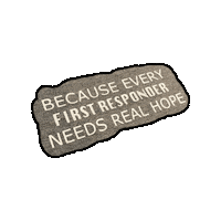 MissionFirstAlliance first responder mfa real hope mission first alliance Sticker
