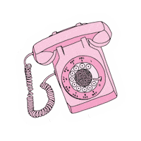 Call Me Design Sticker by Pipsticks