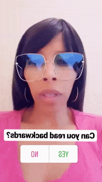 Can You Read Backwards Yes Or No GIF by Dr. Donna Thomas Rodgers