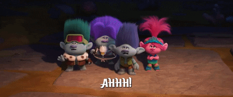 Scared Scream GIF by DreamWorks Trolls