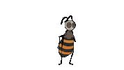 Studio_uuuh dancing bee studiouuuh Sticker