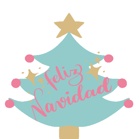 Merry Christmas Felices Fiestas Sticker