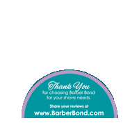 Shave Gel Thank You Sticker by Barber Bond