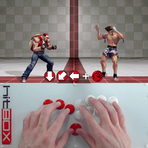 HB - KOFXV - Terry - Burn Knuckle - QCB + P