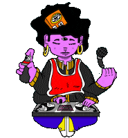 damenteprarua animation rap hiphop beats Sticker