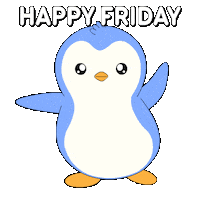 Its Friday Sticker by Pudgy Penguins