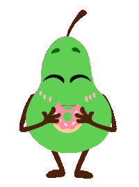 PearLovingAce pear feederism feedism feedist Sticker