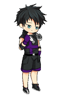 Lunime anime black games life Sticker