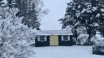 Town in Northern Maine Transforms Into Winter Wonderland After Snowfall