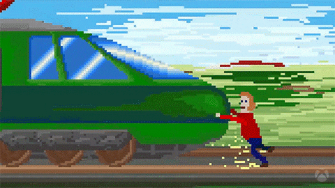 Bullet Train Pixel GIF by Xbox