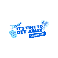 SkyscannerSocialMedia happy travel vacation travelling Sticker