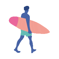 inthedeep surfing surfer surfsup Sticker