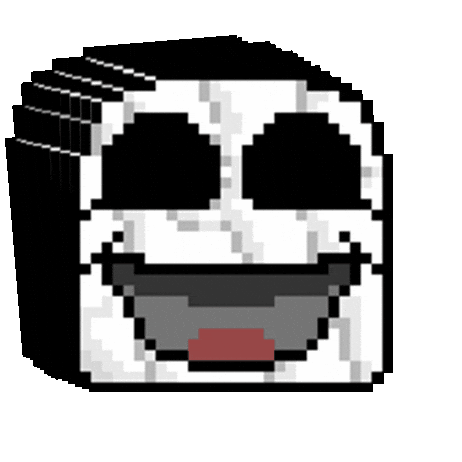 Happy 8 Bit Sticker by Deadstream